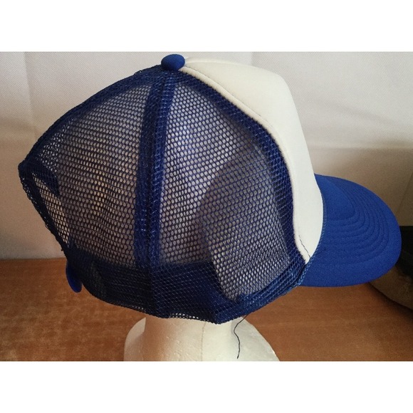 Pepsi Hat Vintage Truckers Cap Otto Mesh Adjustable Blue Logo One Size Snapback - Picture 6 of 9
